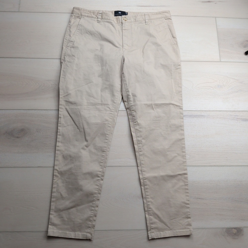 Under 510 Tyson Chino Pants Mens 34x27 Tan Khaki Slim Tapered Stretch Cotton